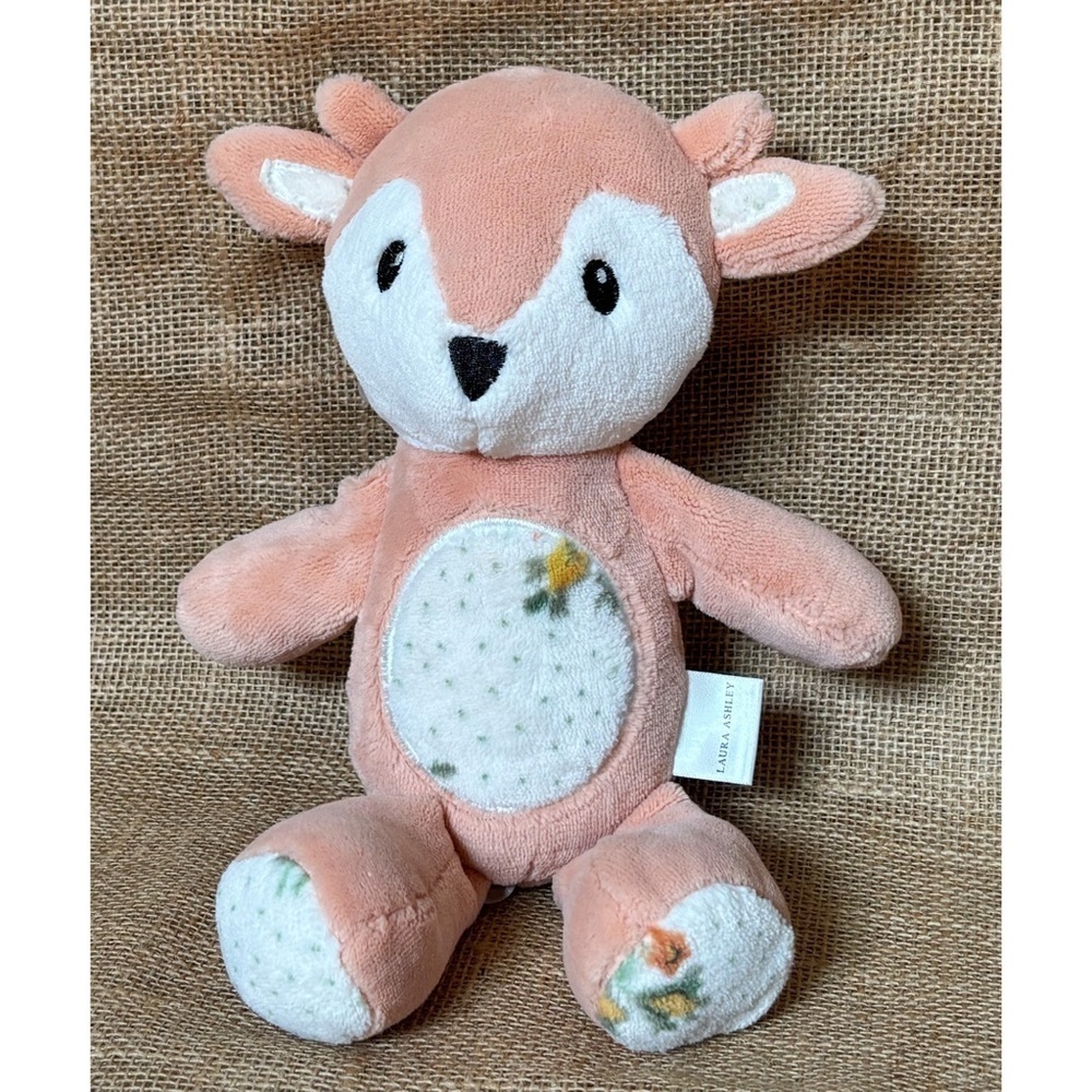 Laura Ashley Claudia’s Friend Fawn Toy Plush Stuffed Animal Rust Orange Deer